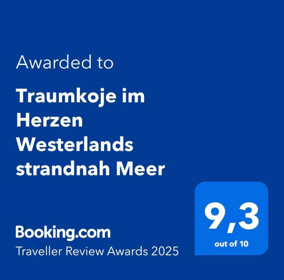 Traumkoje Im Herzen Westerlands Strandnah Meer Buitenkant foto